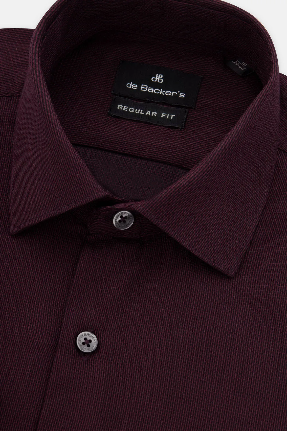 Jacquard Dark Red Classic Shirt