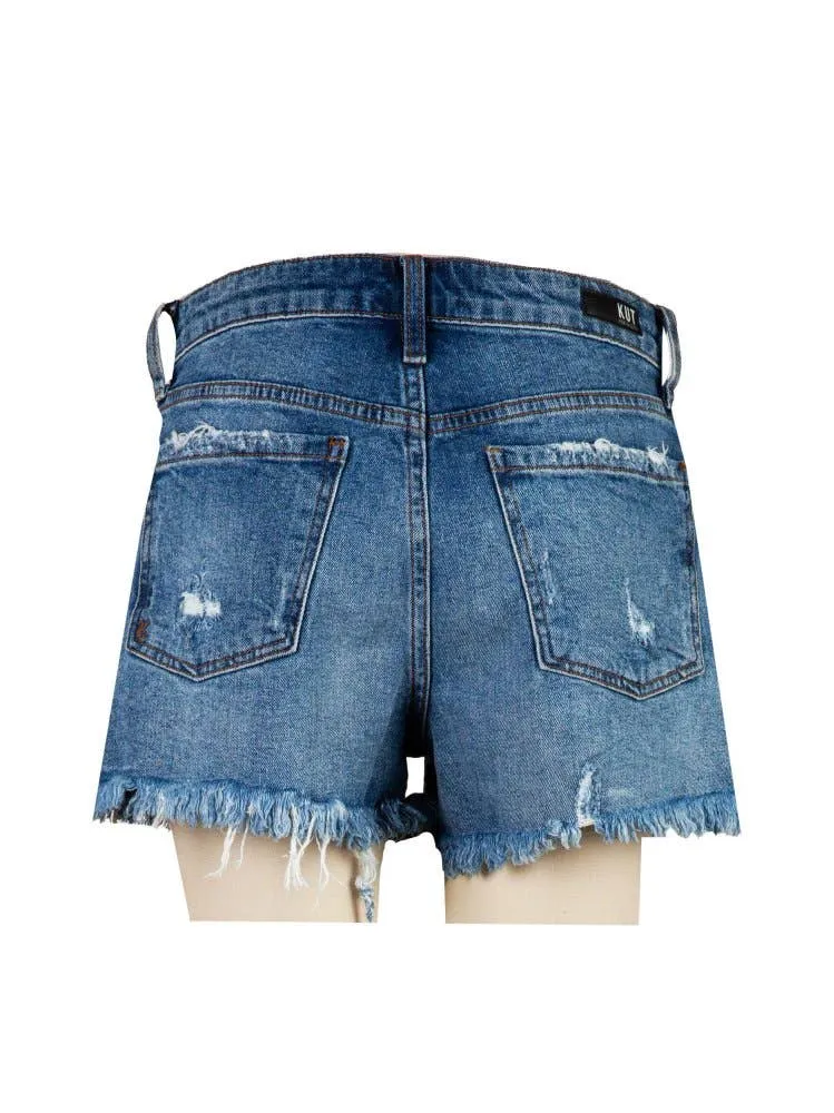 JANE HIGH RISE BASIC SHORT W/FRAY HEM: Instruction / 0
