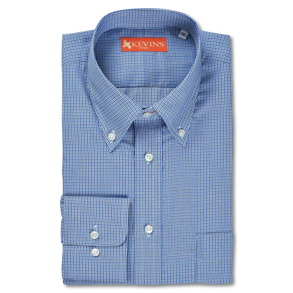 Kevin's Finest 100% Cotton Blue Plaid