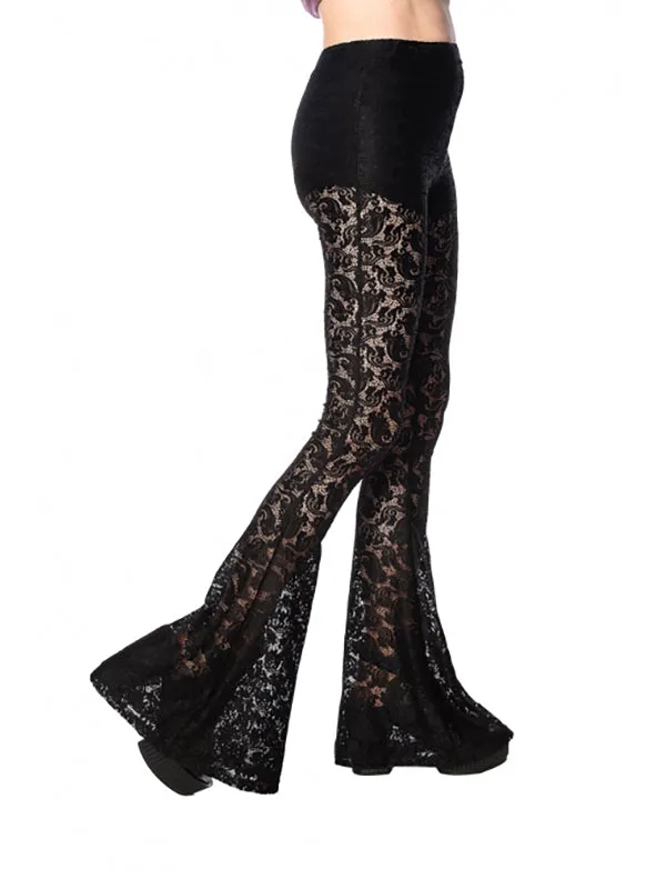 Lace Flared Trousers
