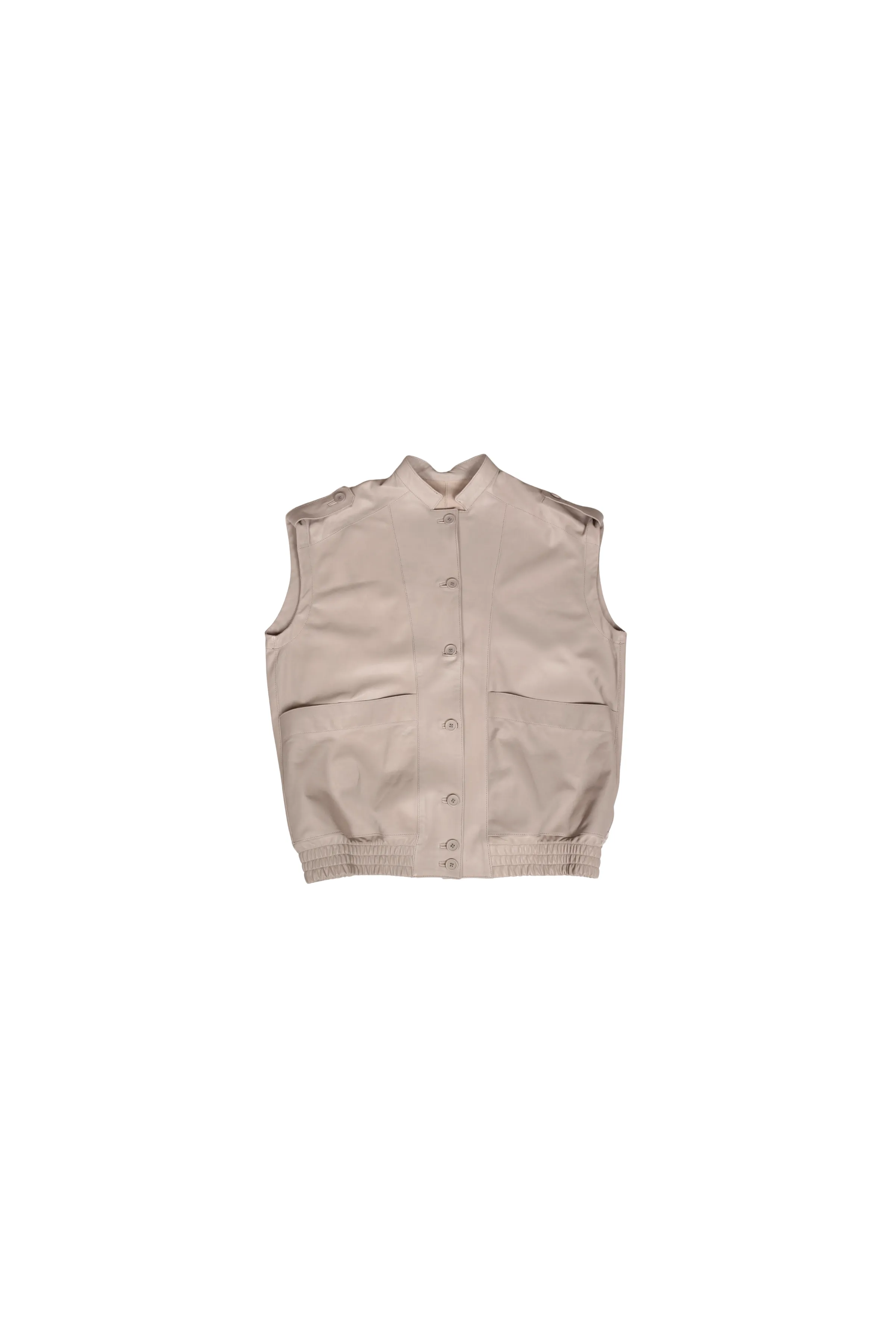 Leather Gilet by Clan Upstairs Private Label