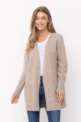 Long Road Ahead Camel Long Sleeve Cardigan