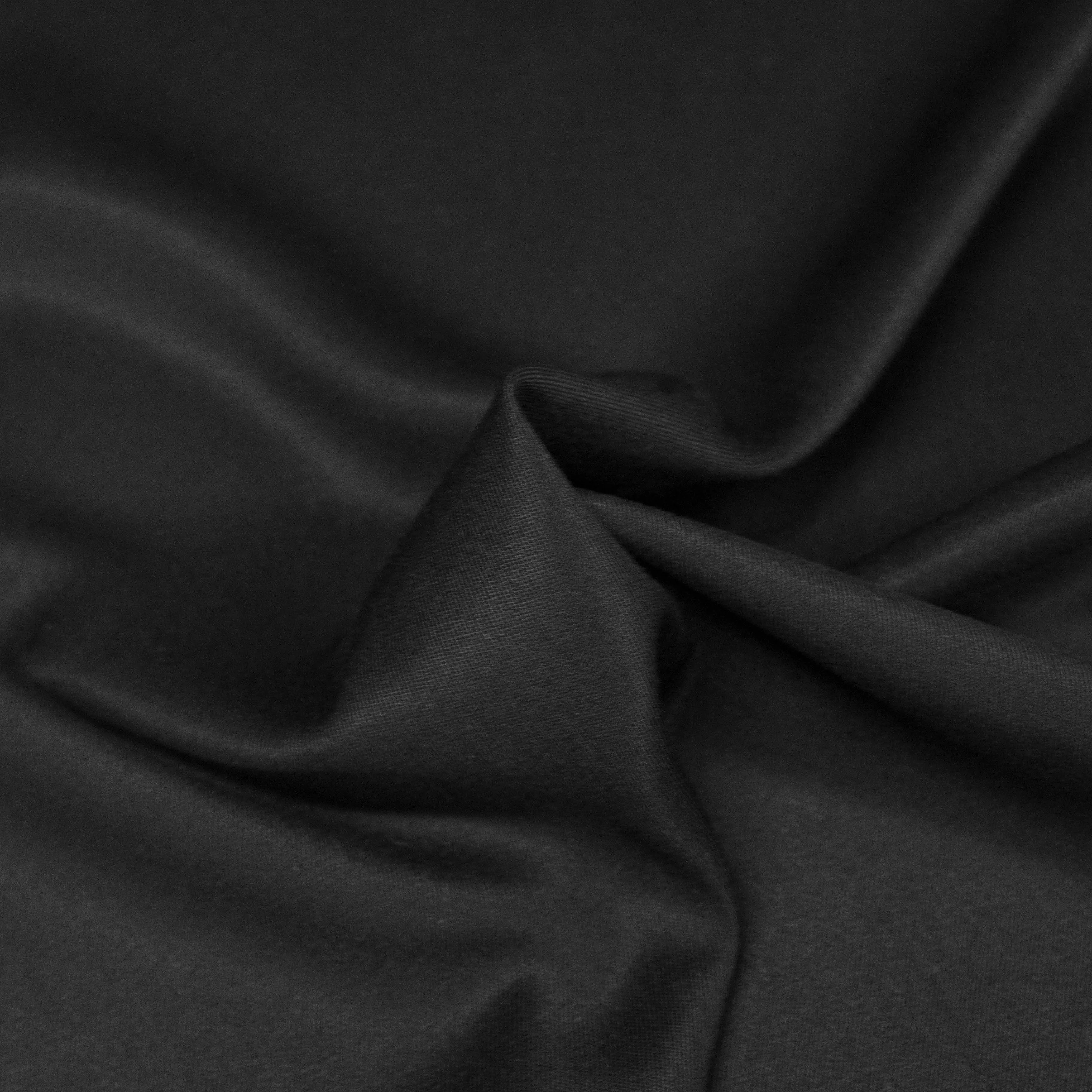 Luren Black Fluid Viscose Twill
