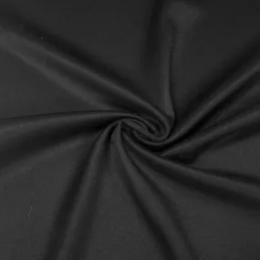 Luren Black Fluid Viscose Twill