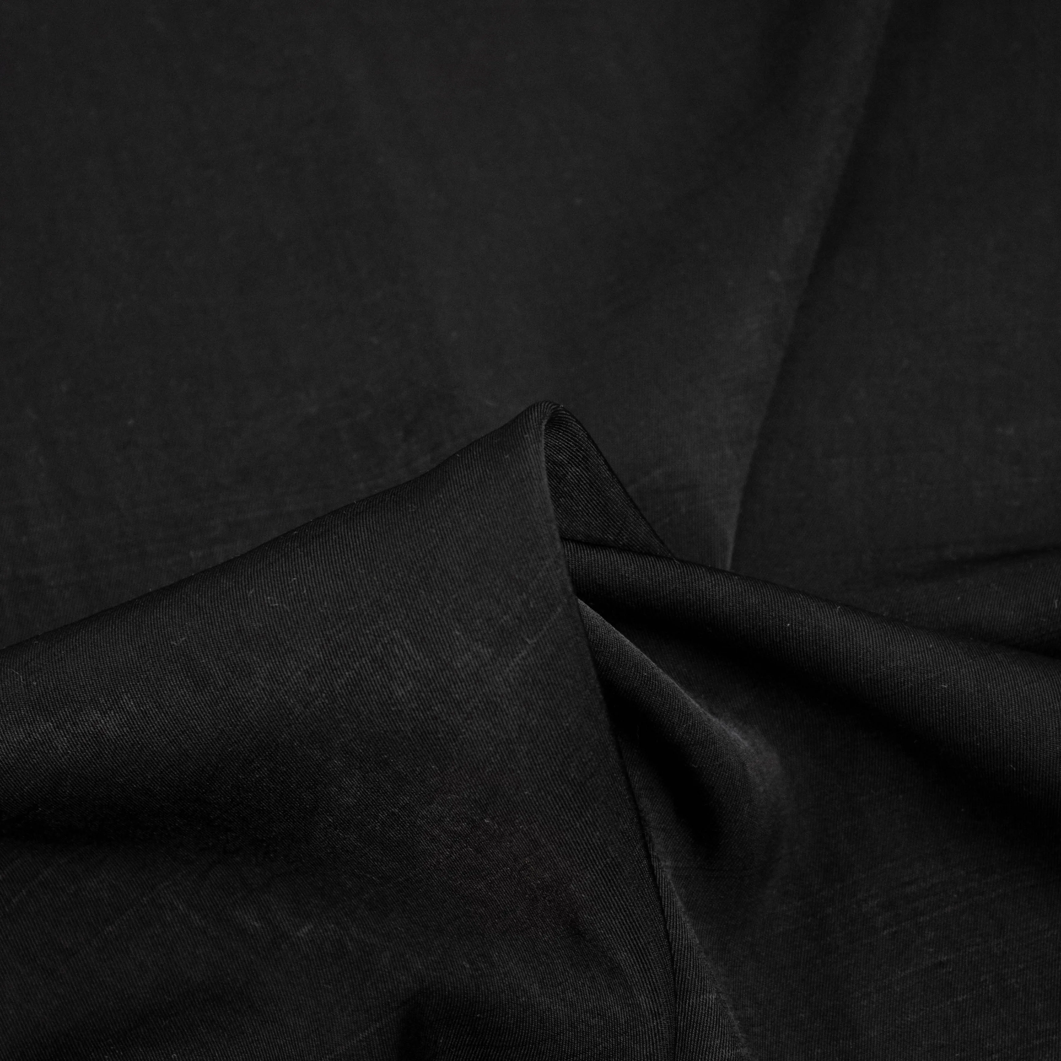 Magali Black Viscose Blend SHOWROOM SAMPLE 34CM X 60CM
