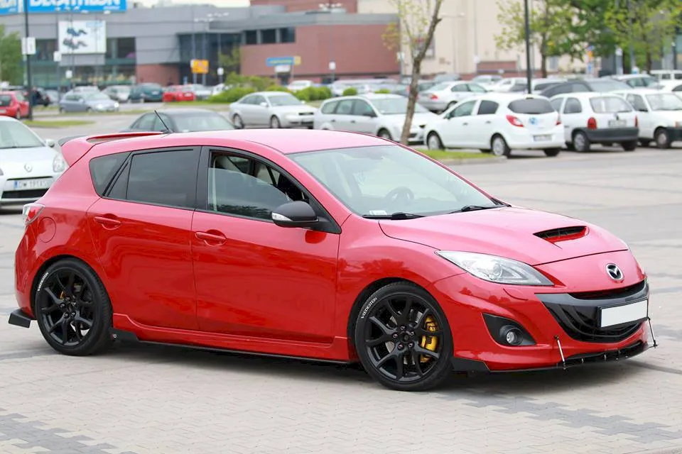 Maxton Design - RACING SIDE SKIRTS DIFFUSERS MAZDA 3 MK2 MPS