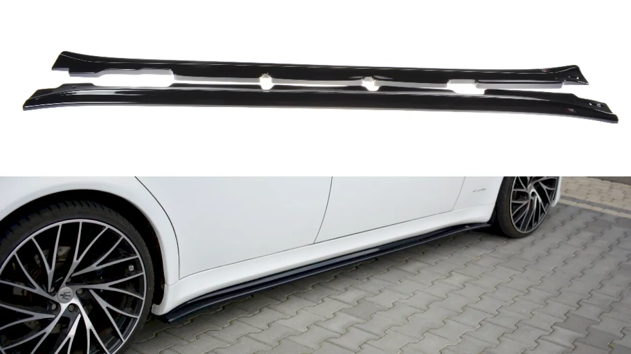 Maxton Design - SIDE SKIRTS DIFFUSERS MASERATI QUATTROPORTE MK5 FACELIFT (2009-2012)