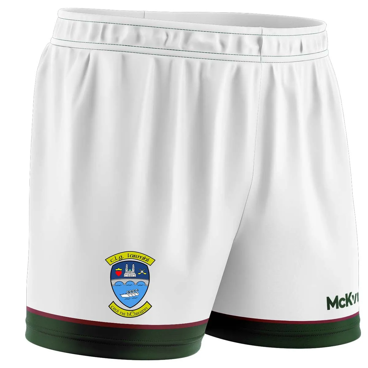 Mc Keever Westmeath GAA Away Shorts - Youth - White/Green
