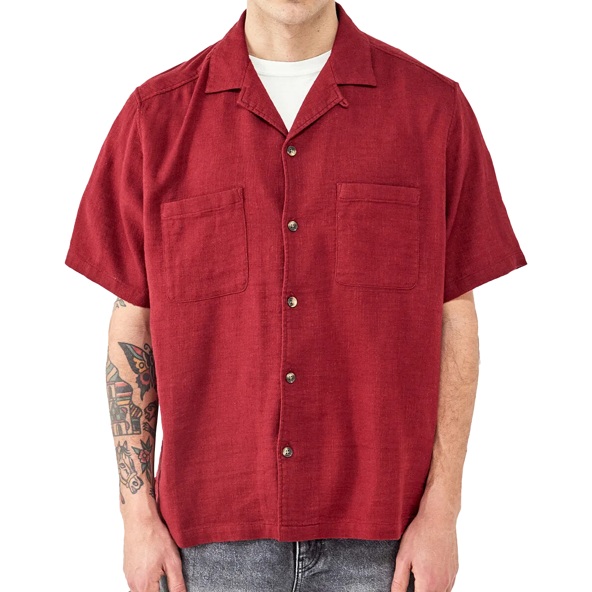 Men's Gauze Crinkle Shirt
