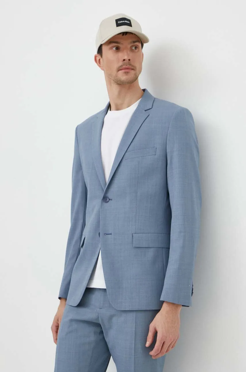 Micro Structure Slim Blazer