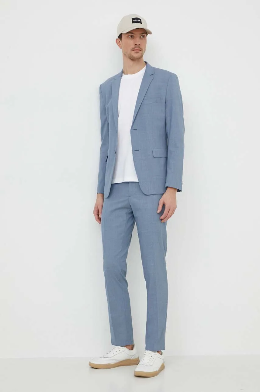 Micro Structure Slim Blazer
