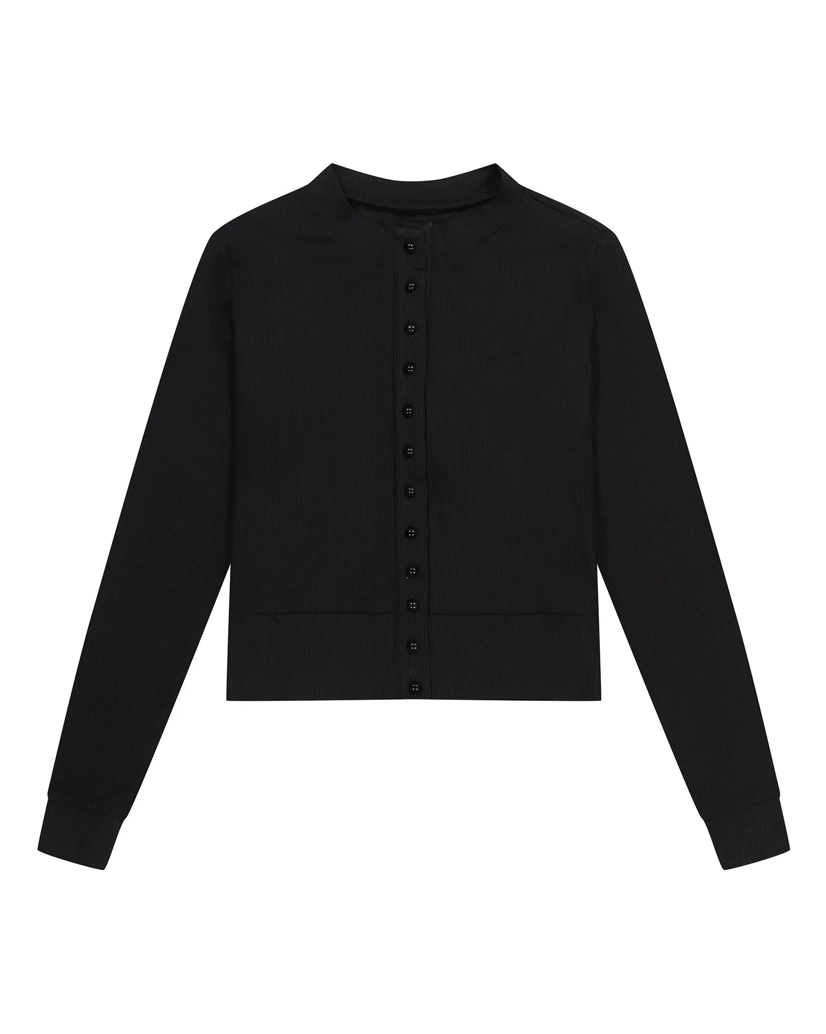 Mini Rib Cardigan Tee