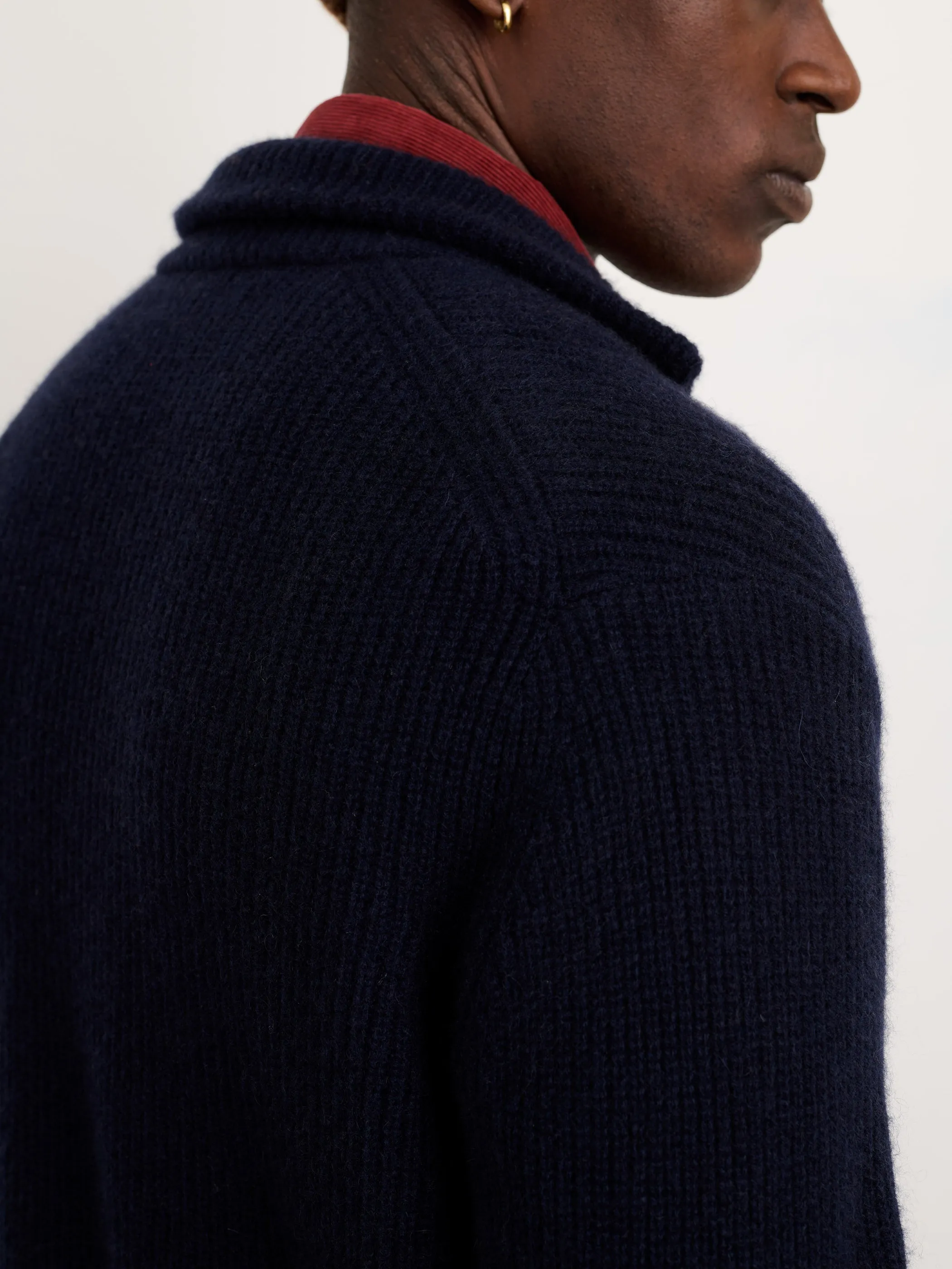 Mitchell Cardigan in Washed Cashmere