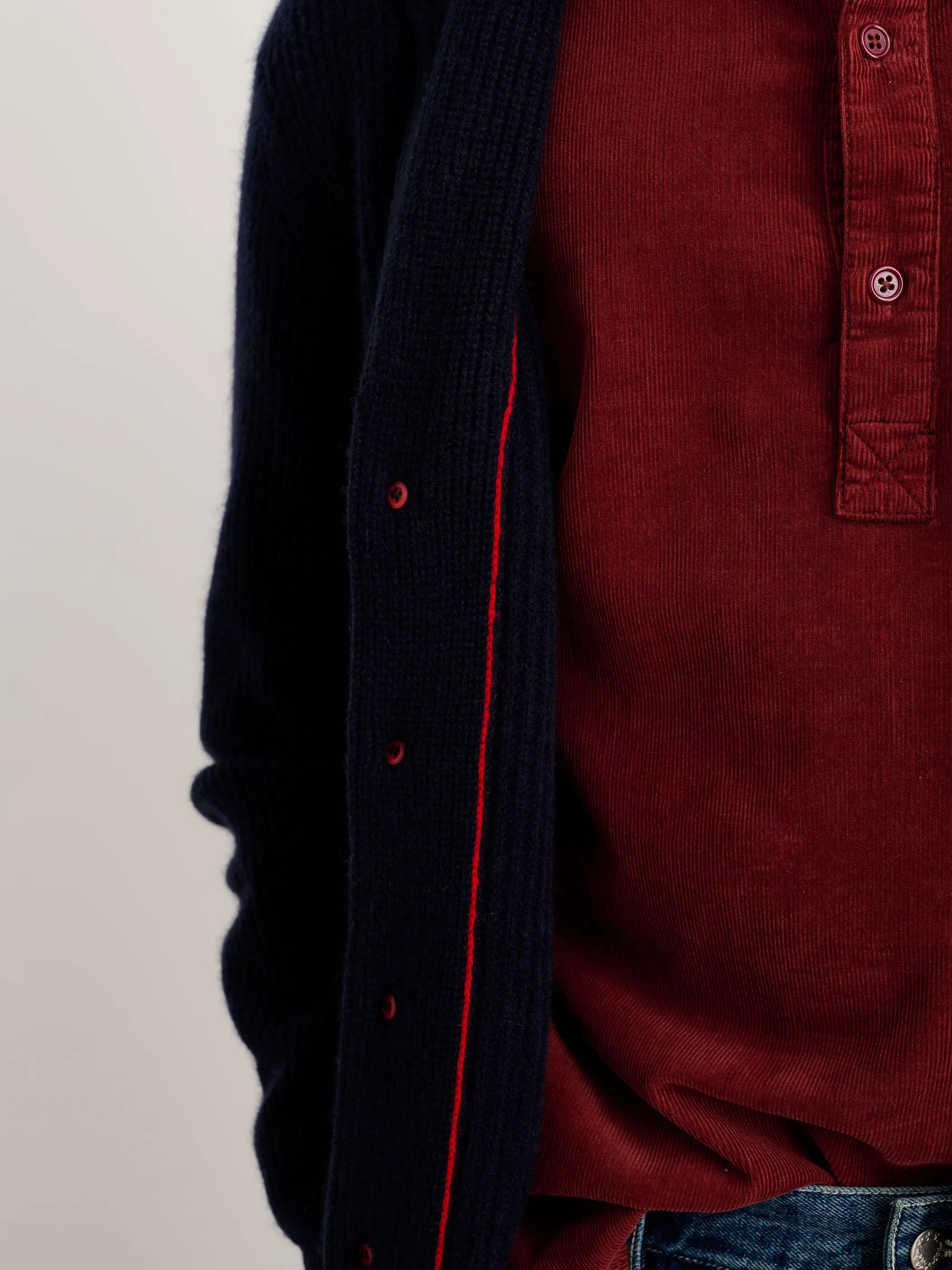 Mitchell Cardigan in Washed Cashmere