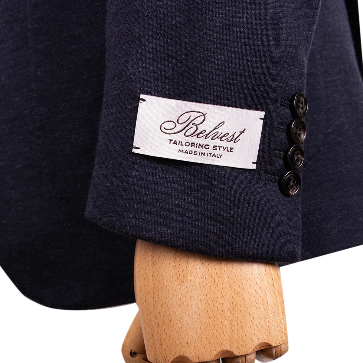 Navy 'Jacket in a Box' Jersey Cotton & Cashmere Unstructured Jacket