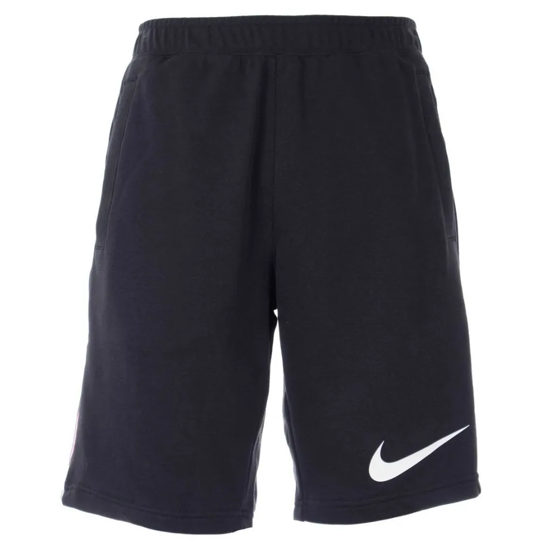 Nike Pink Taped Hem Black Shorts