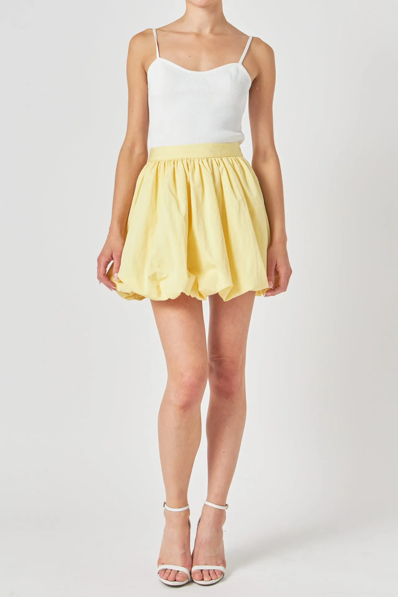 Noa High Waisted Bubble Mini Skirt