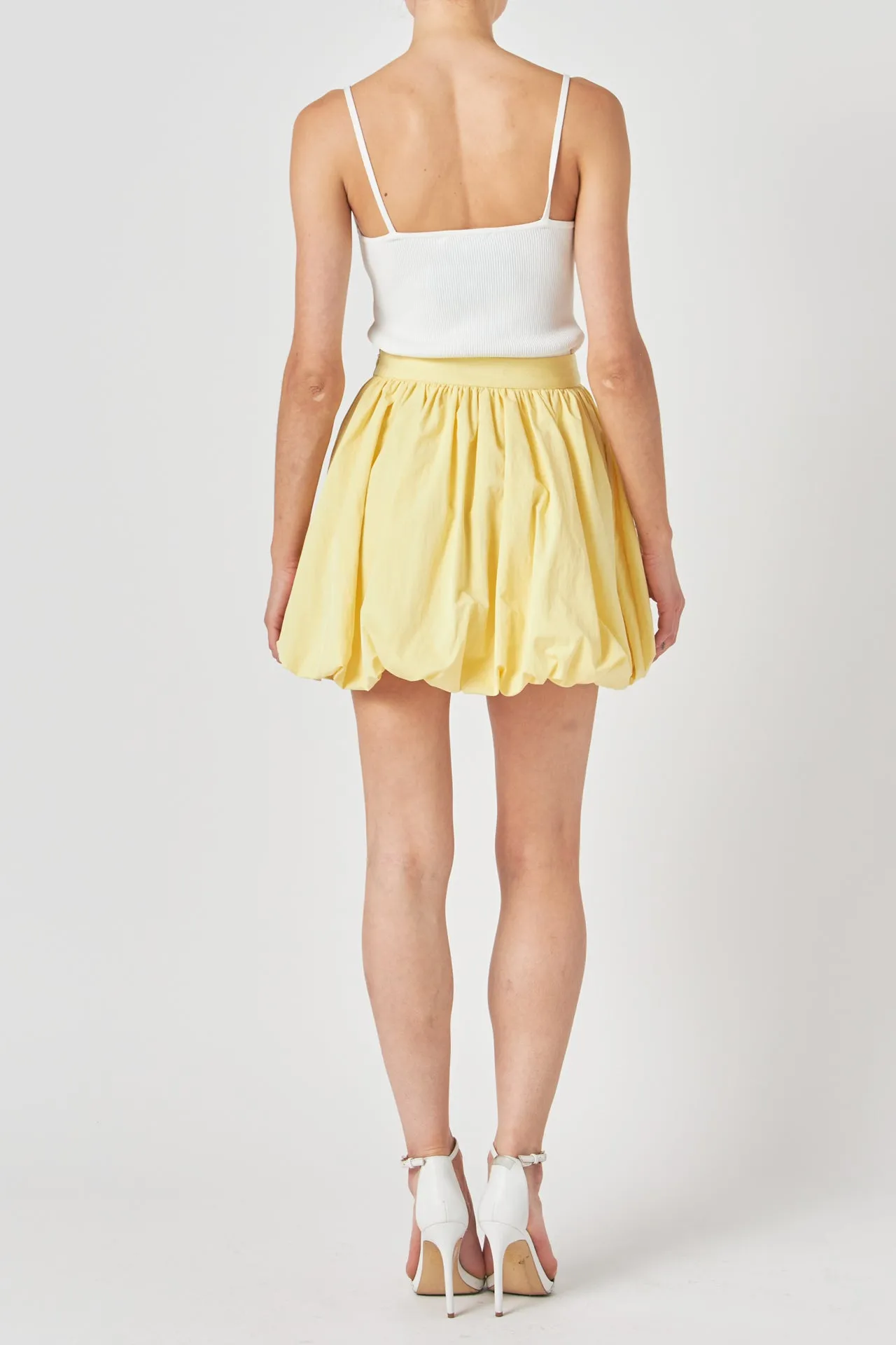 Noa High Waisted Bubble Mini Skirt