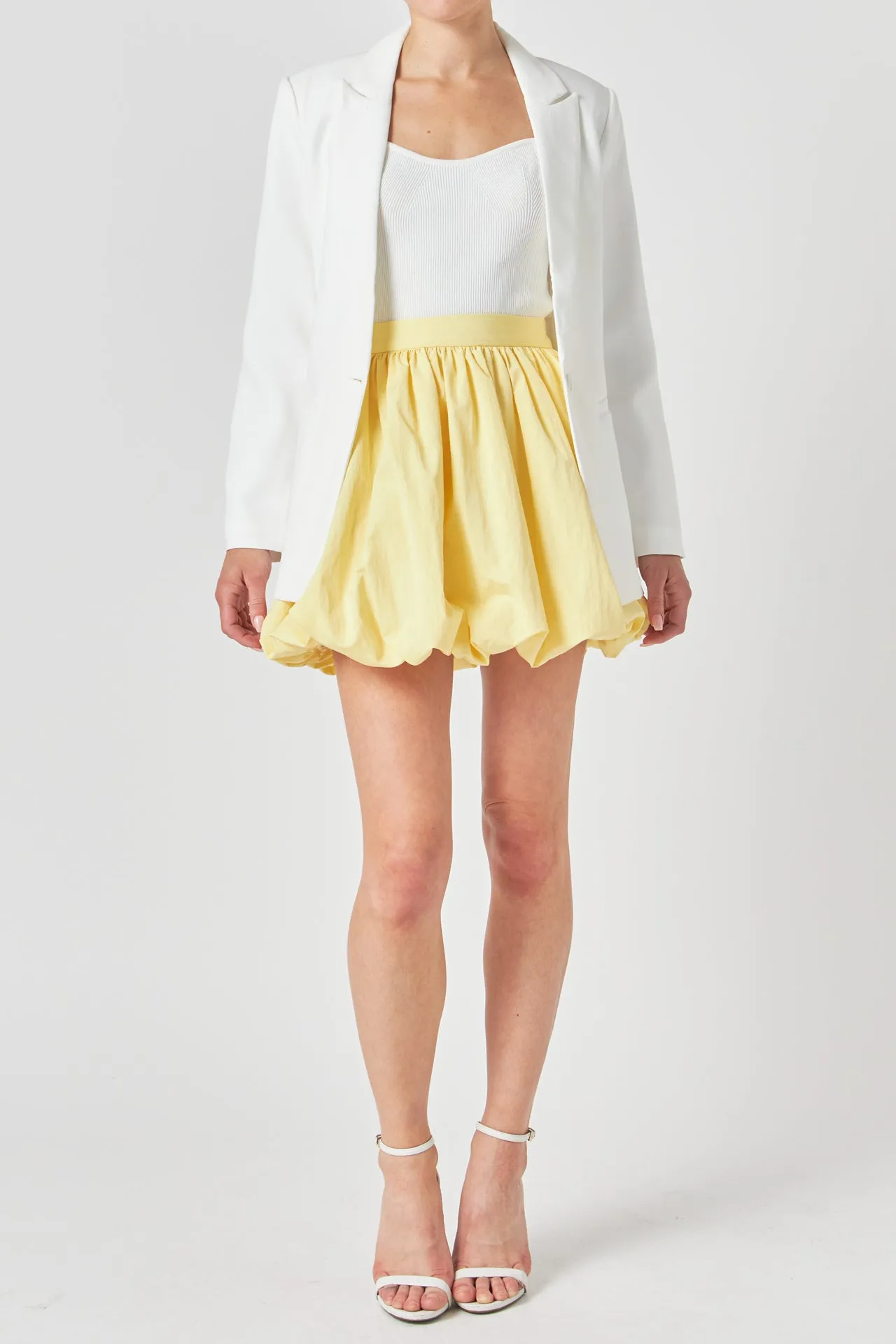 Noa High Waisted Bubble Mini Skirt