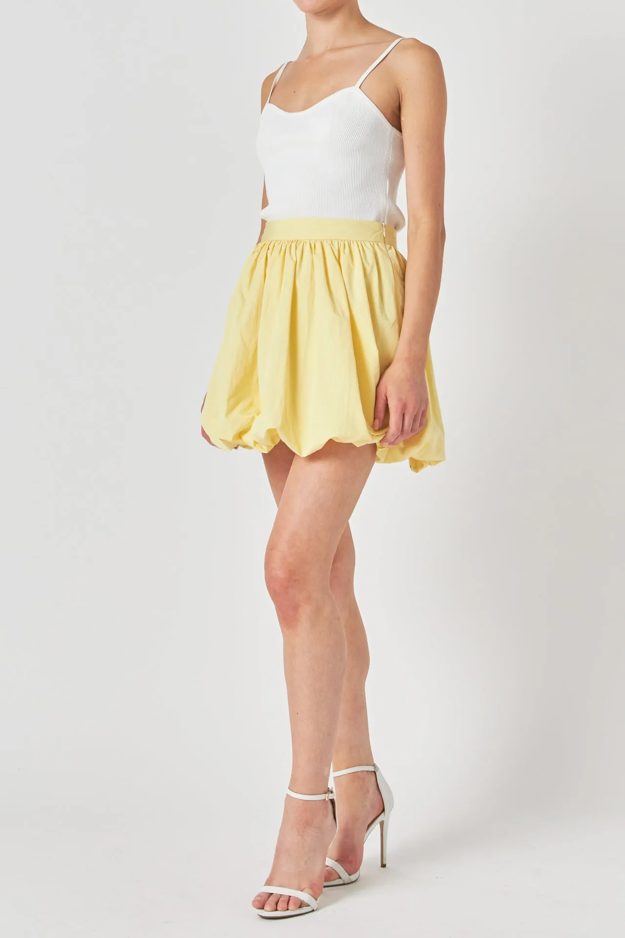 Noa High Waisted Bubble Mini Skirt