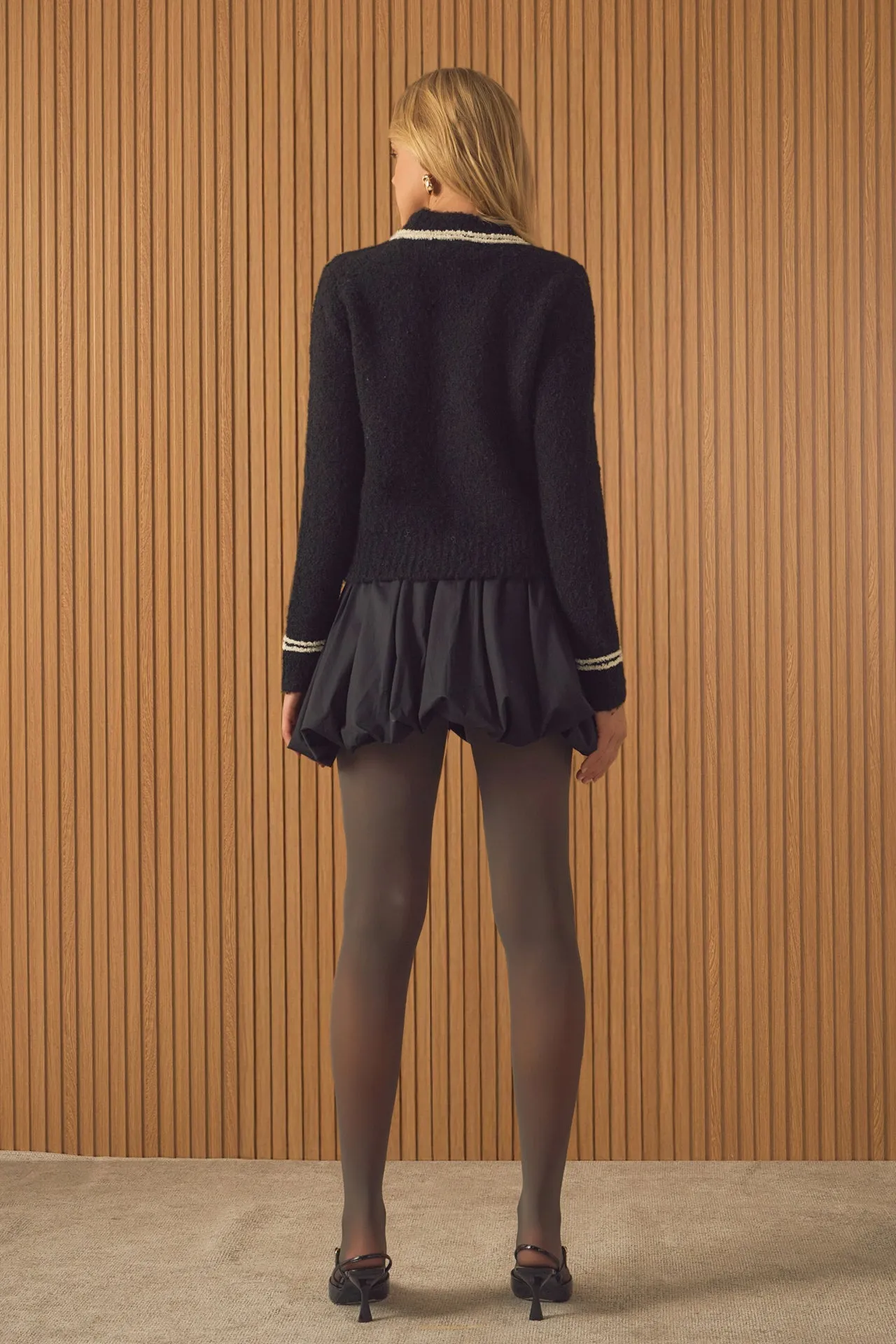 Noa High Waisted Bubble Mini Skirt