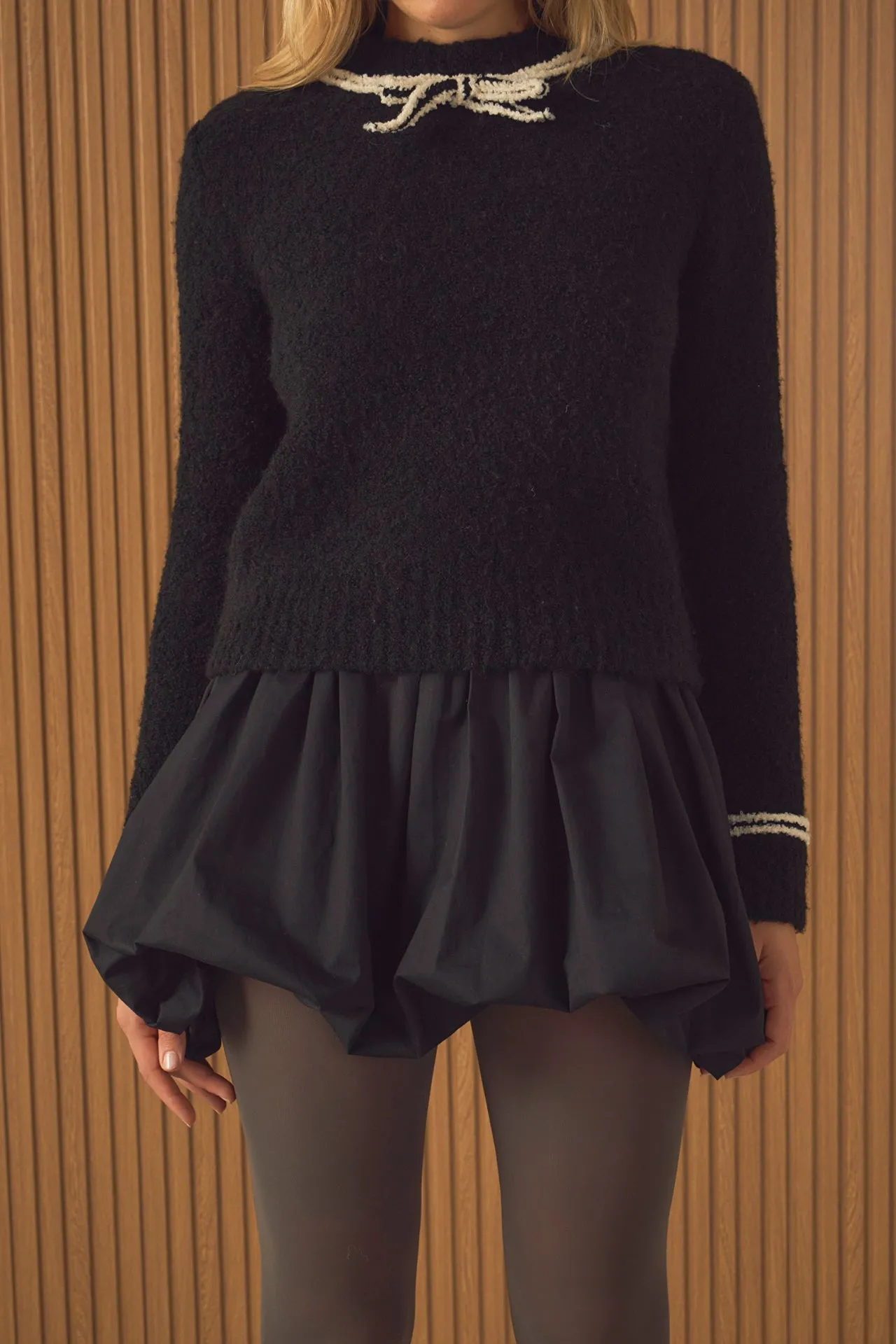 Noa High Waisted Bubble Mini Skirt