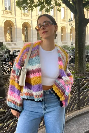 Oversized and Colourful Cardigan