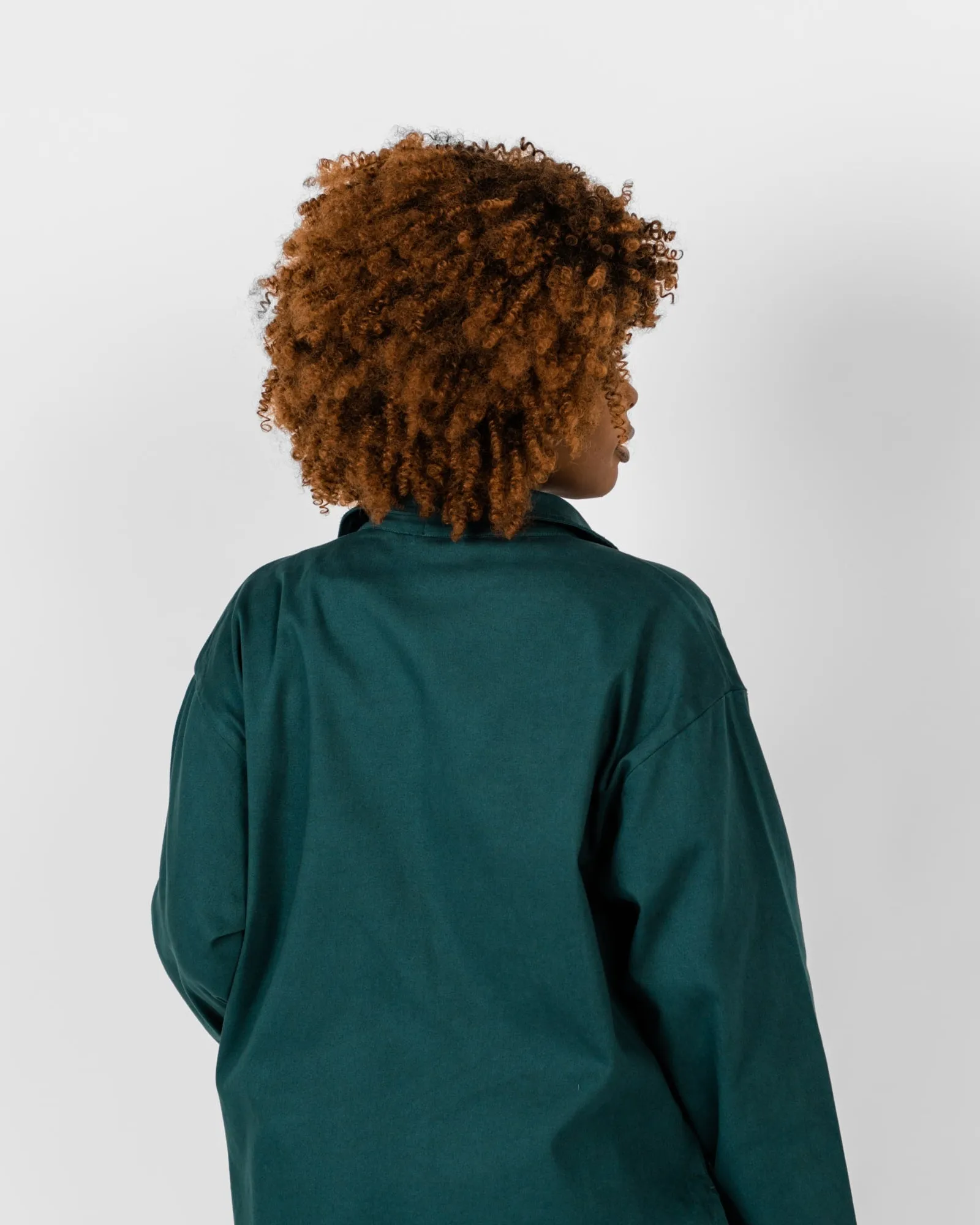 Painters Oversized Shirt Jacket | Rich Teal
