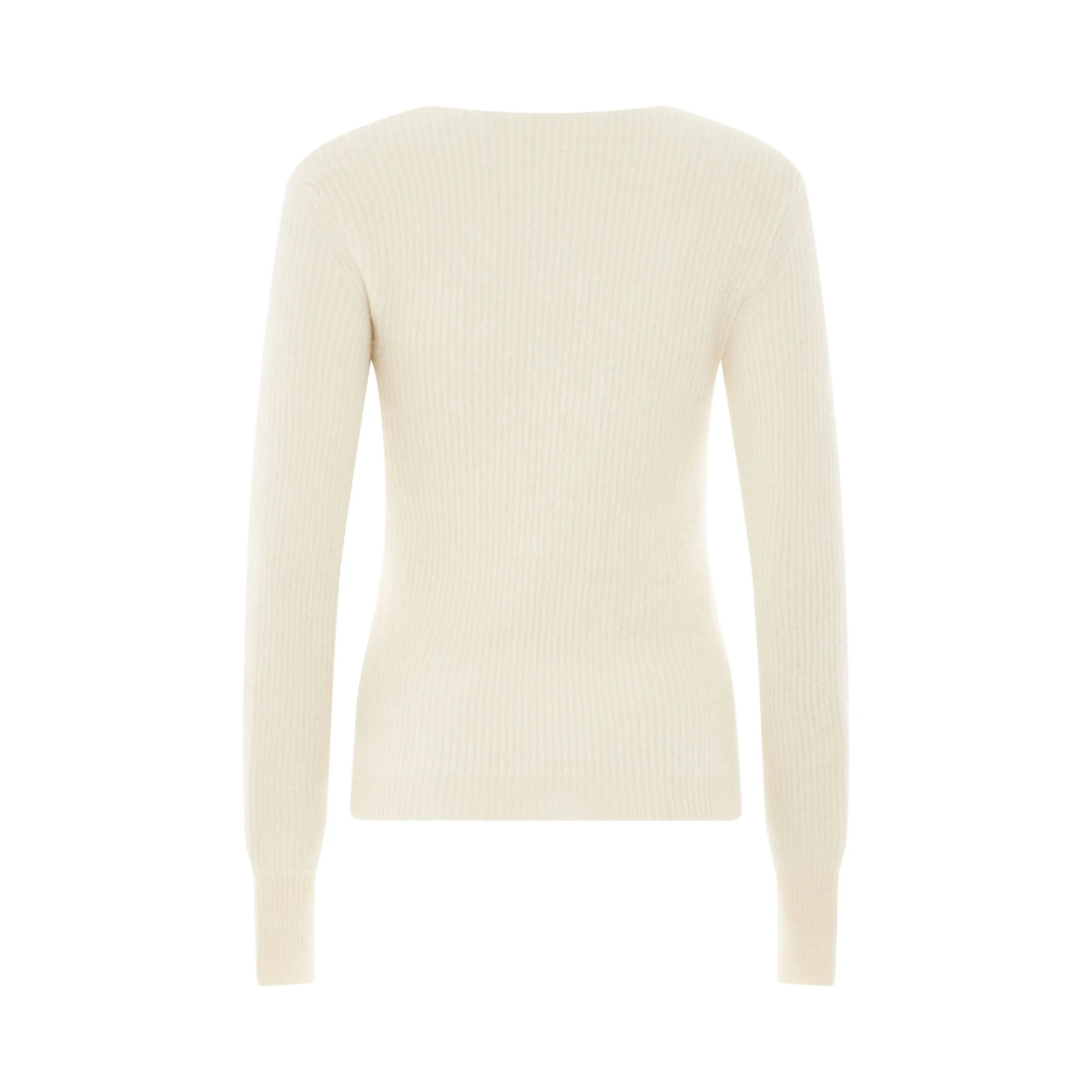 Pau Asymmetric Cardigan in Light Beige