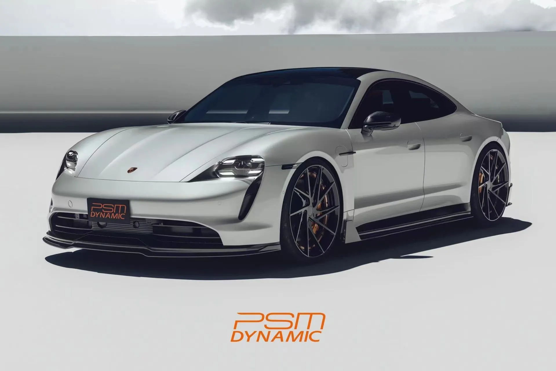 PSM Dynamic Carbon Fiber Skit Skirts for Porsche Taycan
