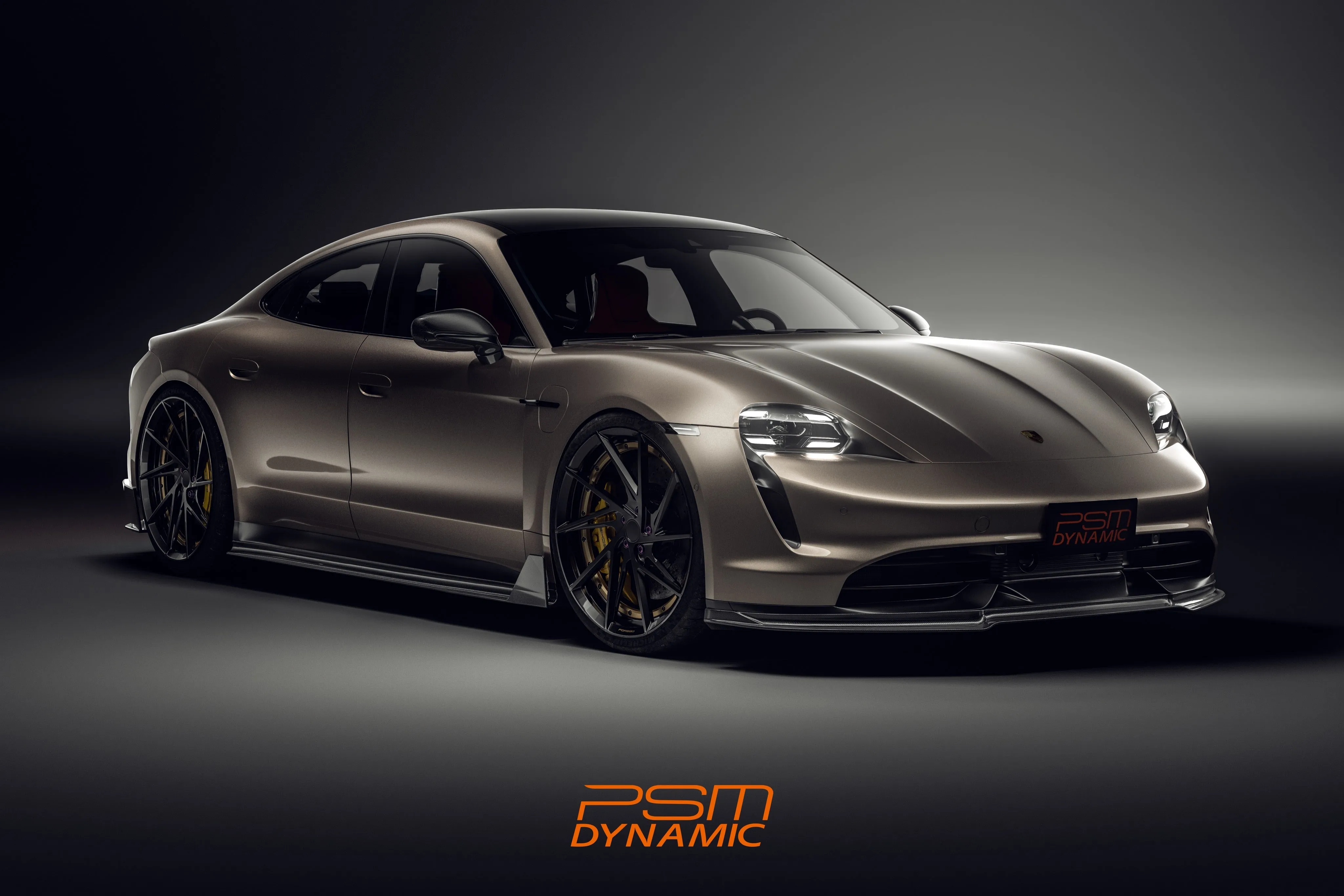 PSM Dynamic Carbon Fiber Skit Skirts for Porsche Taycan