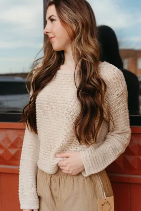Riviera Crochet Top Natural ZW2512541