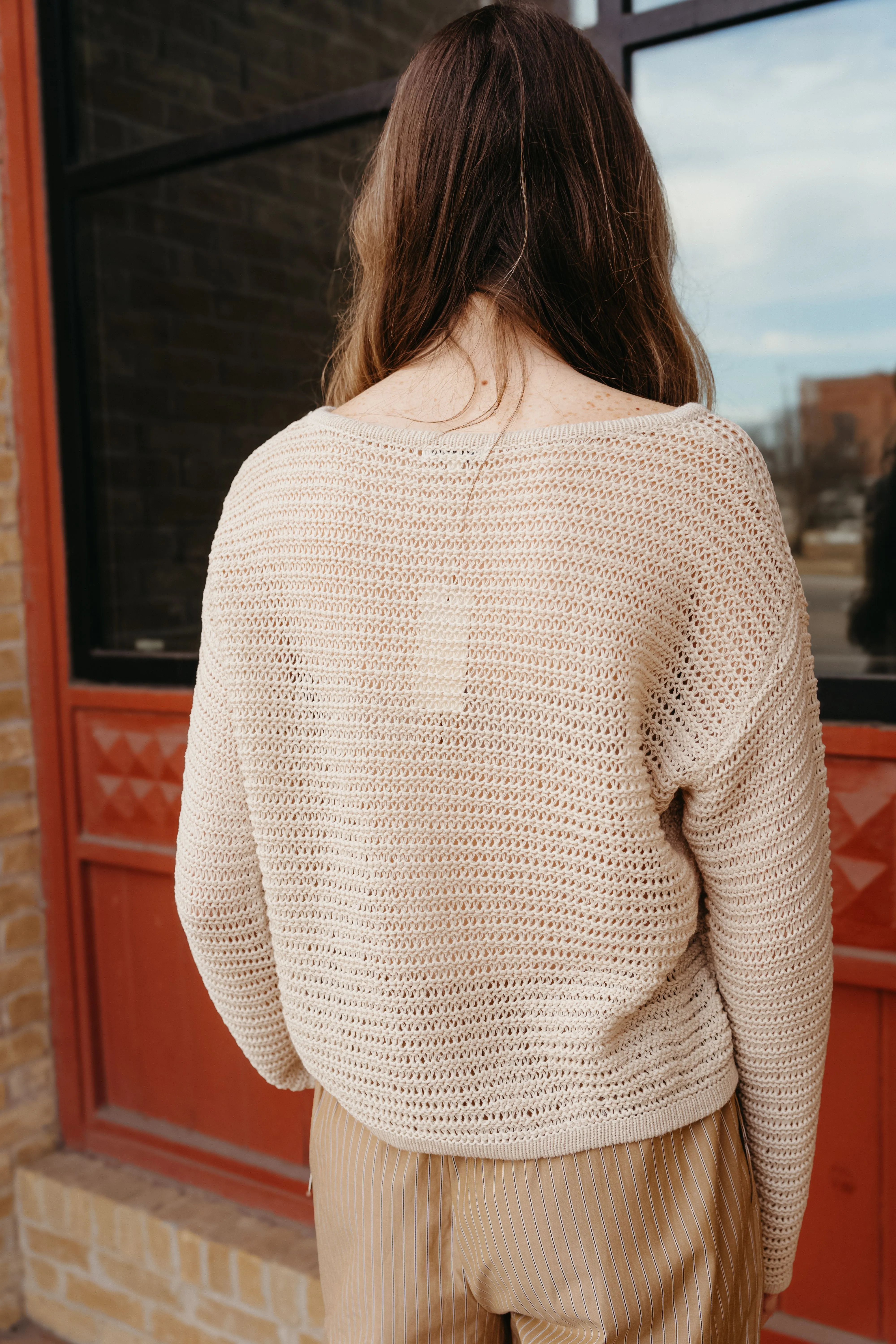 Riviera Crochet Top Natural ZW2512541