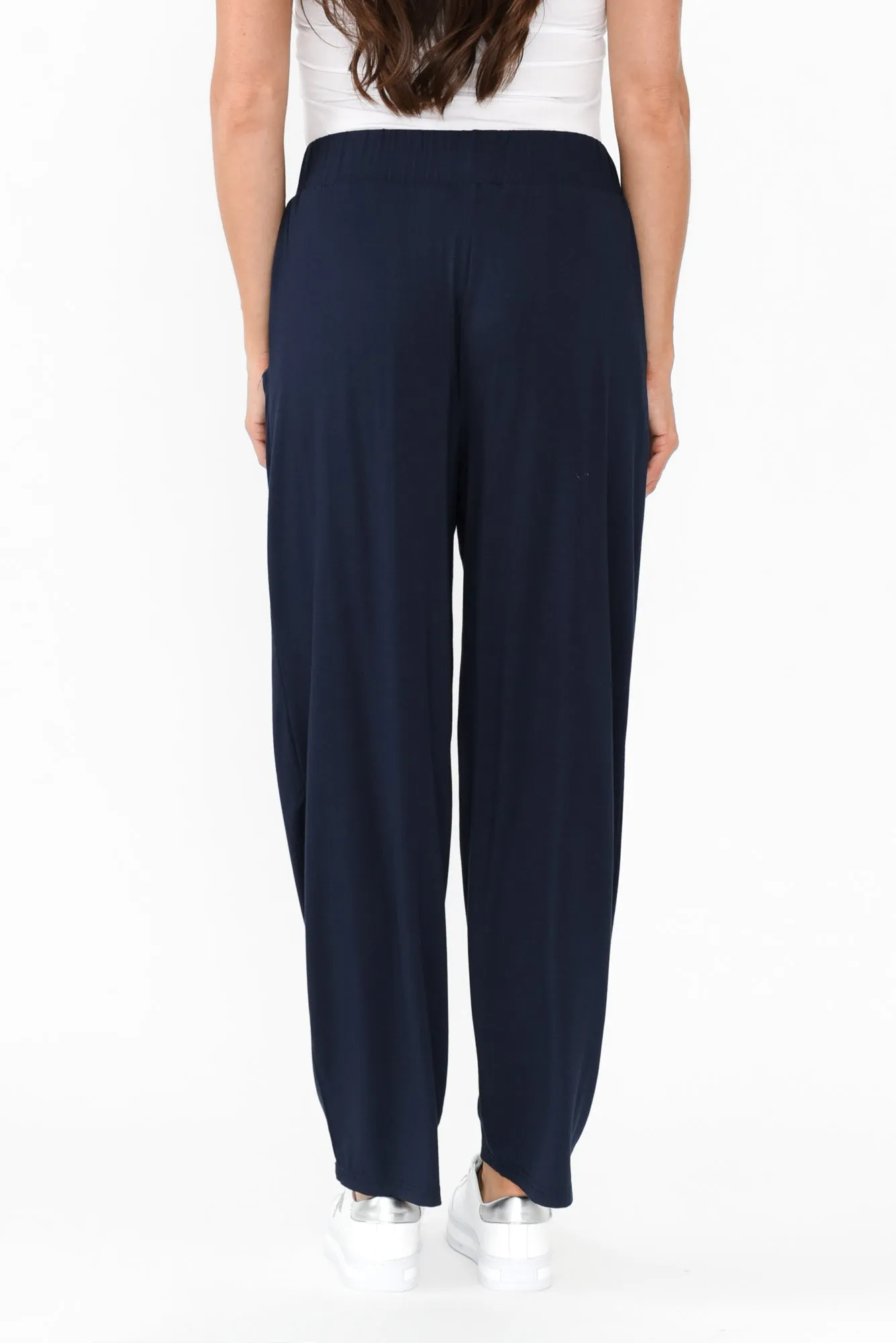 Rosella Navy Bamboo Pants