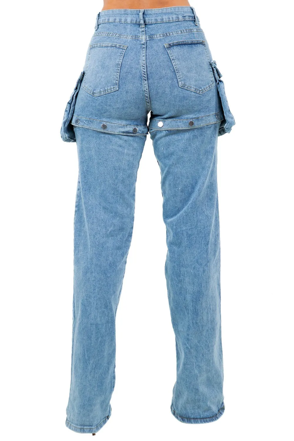Safari Wide Leg Cargo Jeans