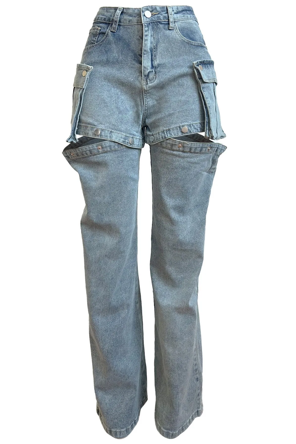Safari Wide Leg Cargo Jeans