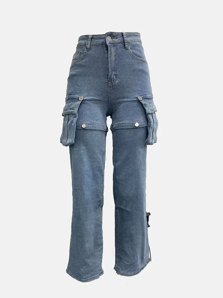 Safari Wide Leg Cargo Jeans