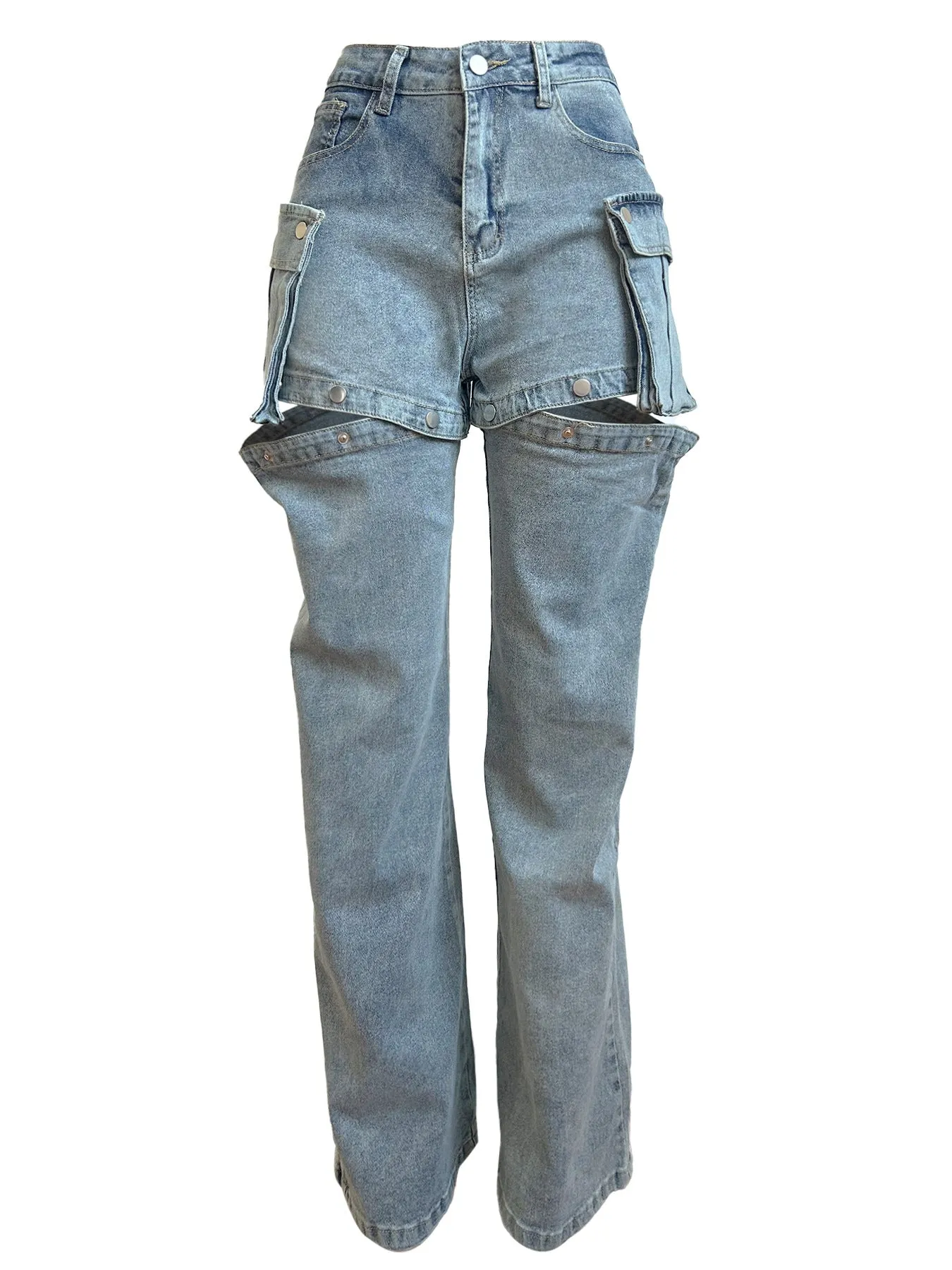 Safari Wide Leg Cargo Jeans