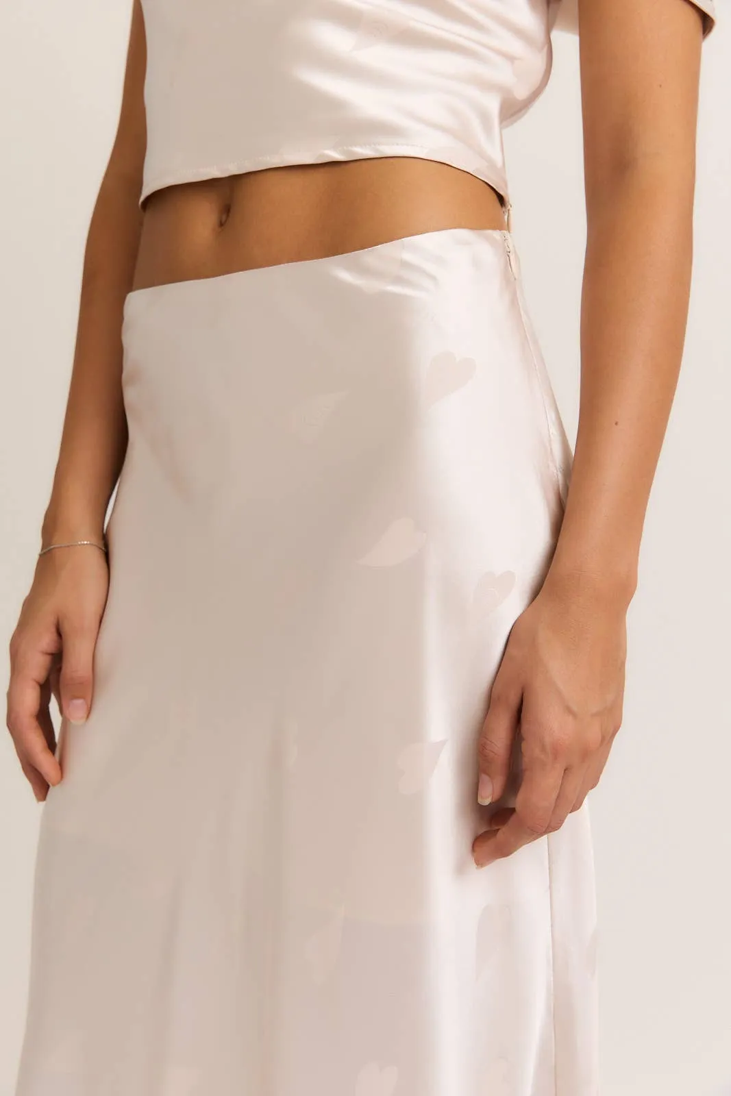 SATIN MAXI SKIRT