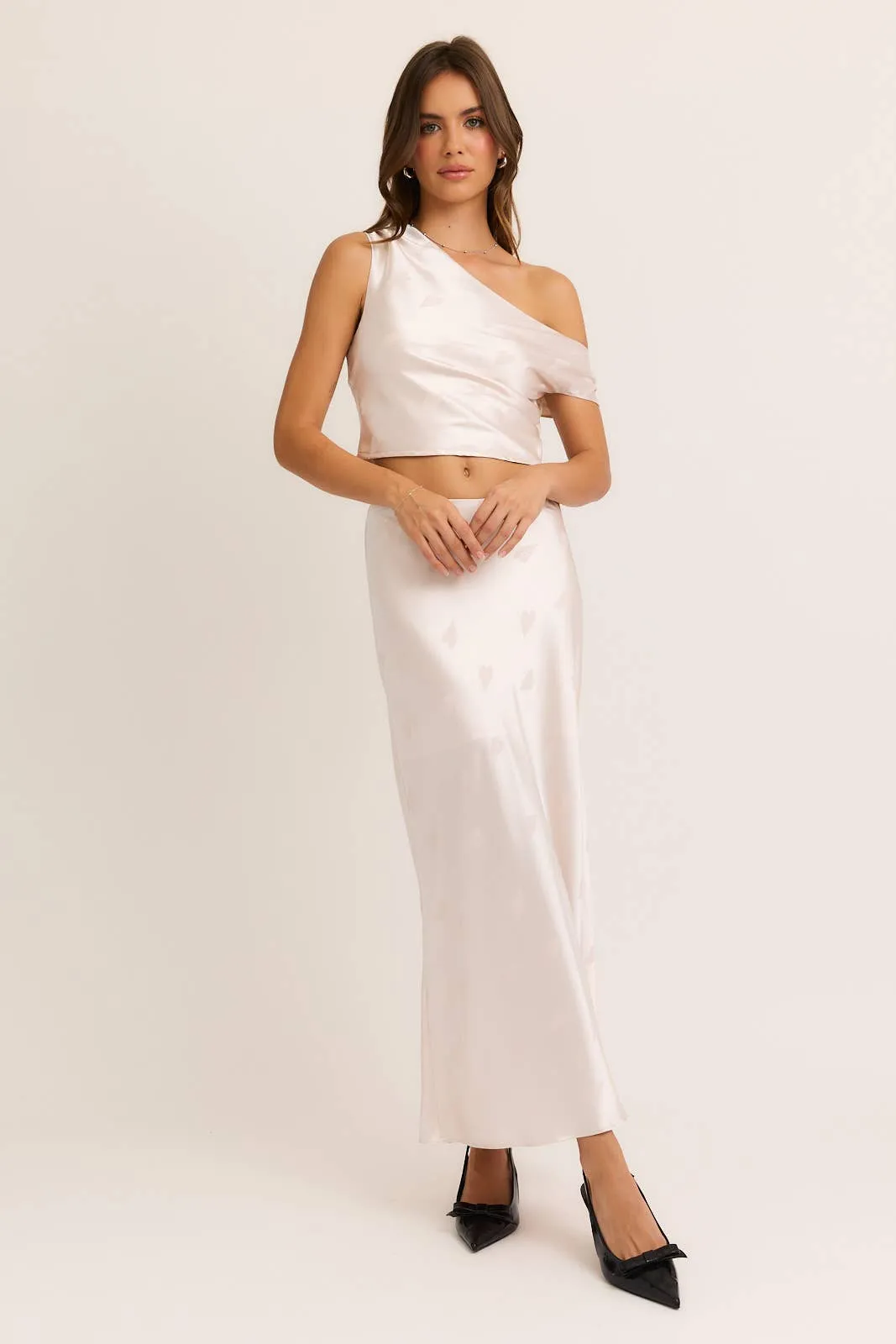SATIN MAXI SKIRT