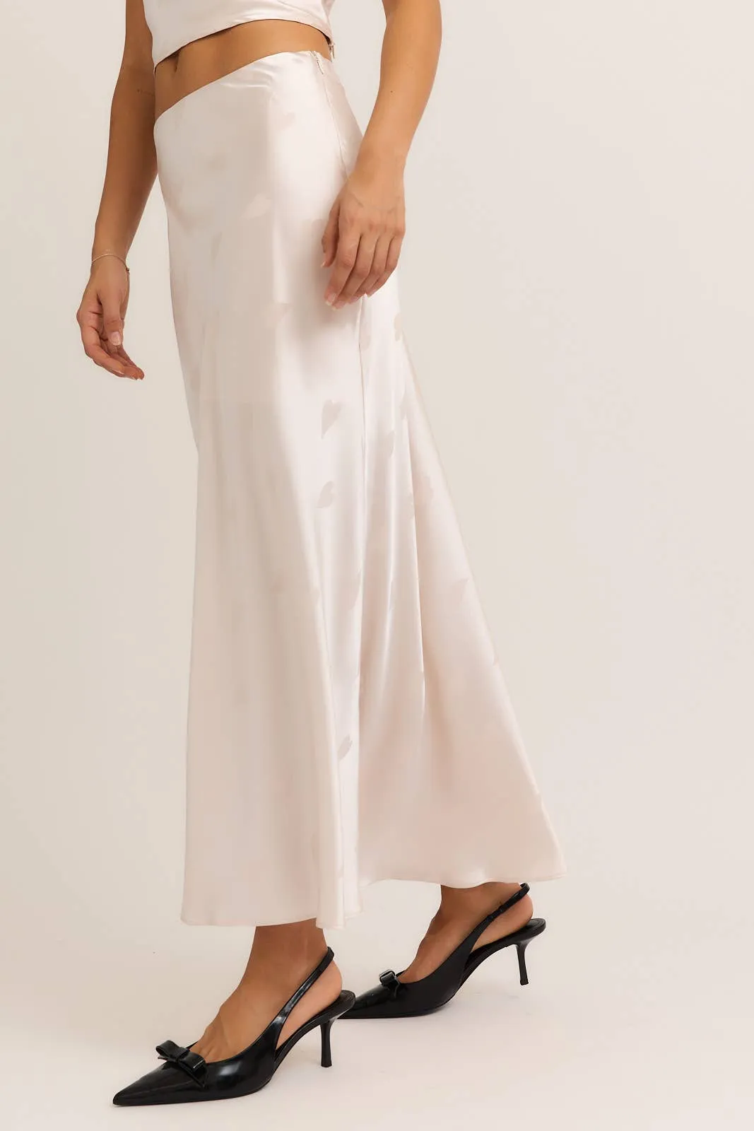 SATIN MAXI SKIRT