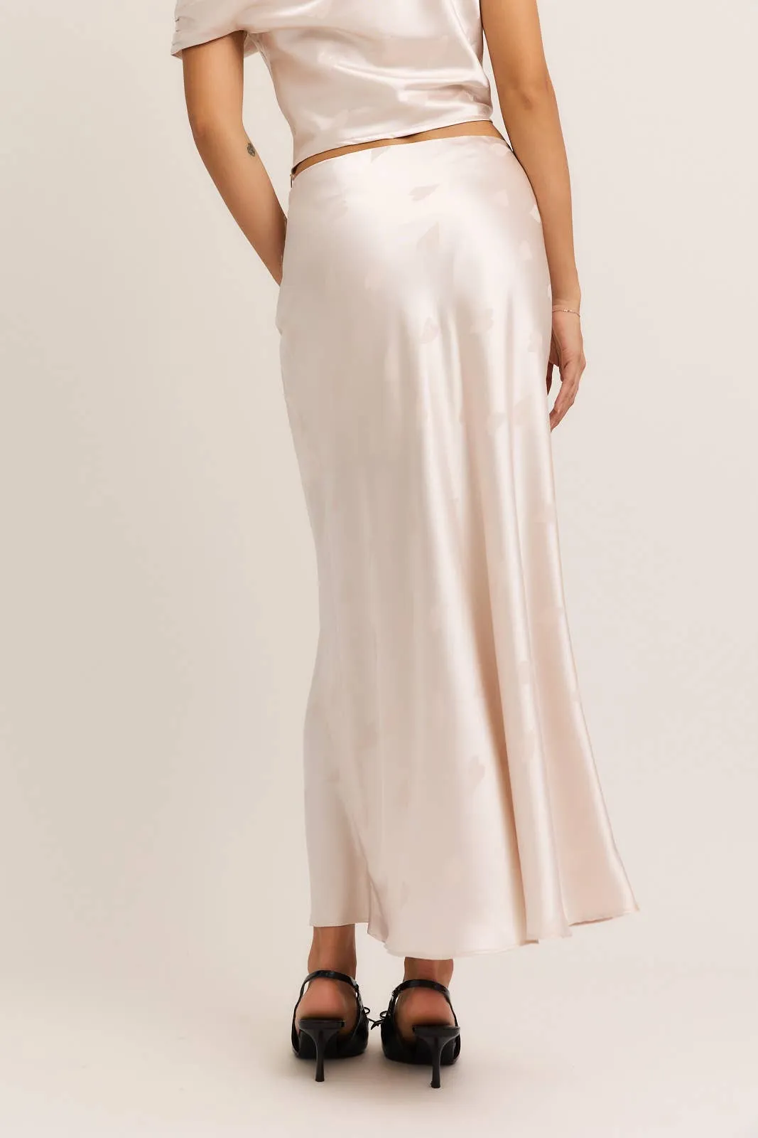 SATIN MAXI SKIRT