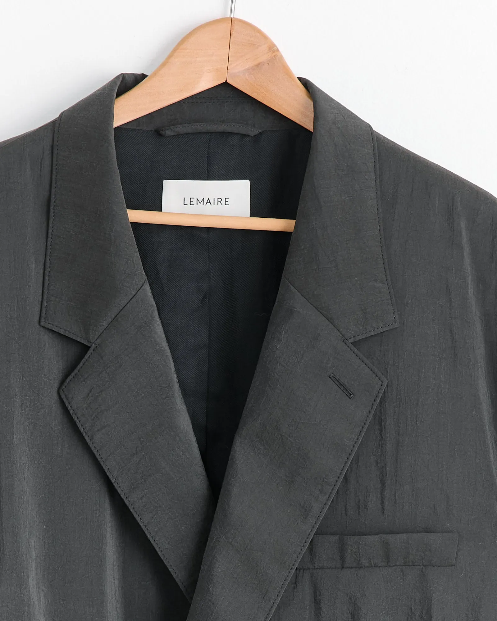 Soft Double Breasted Jacket in Dark Espresso