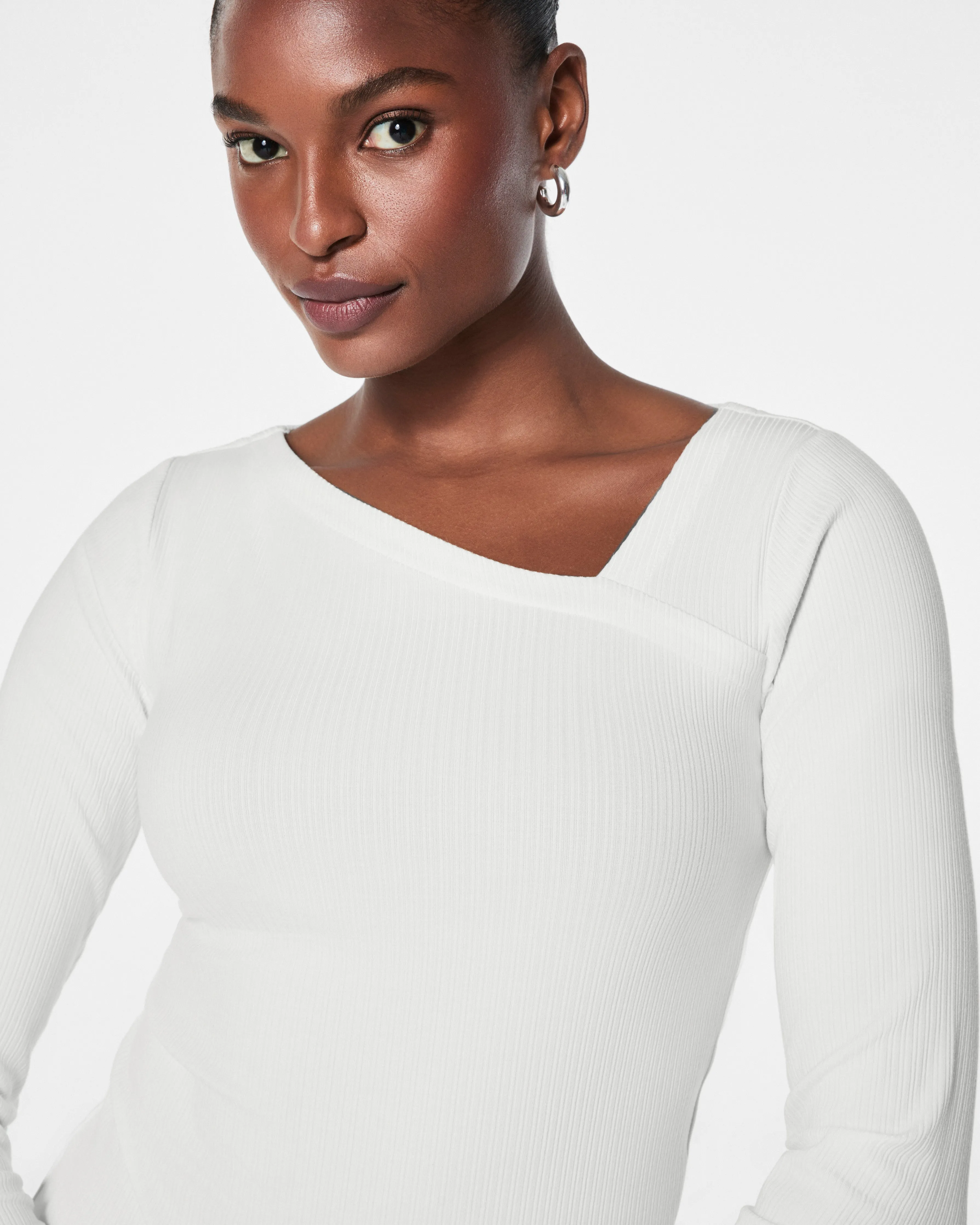 SPANX® Stretch Rib Asymmetrical Top