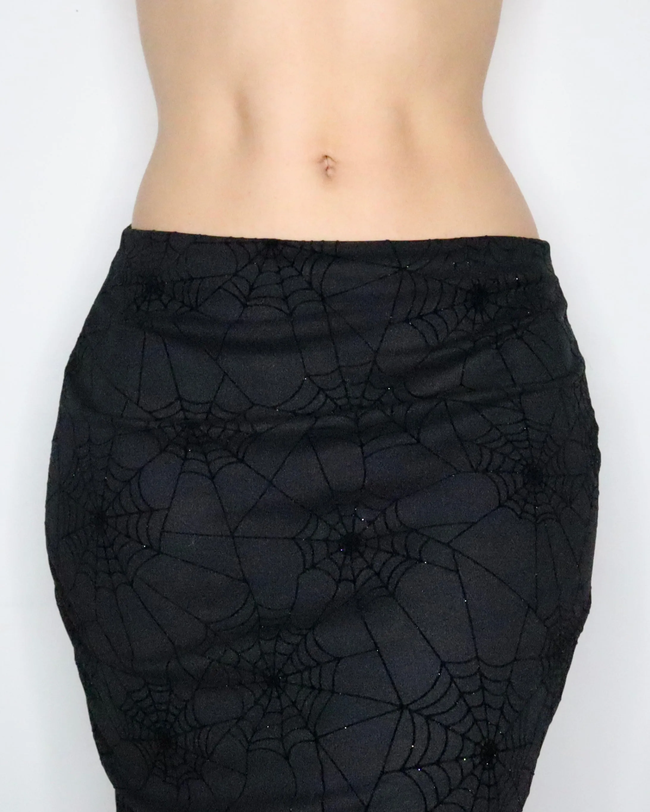 Spiderweb Mesh Midi Skirt (Small) 