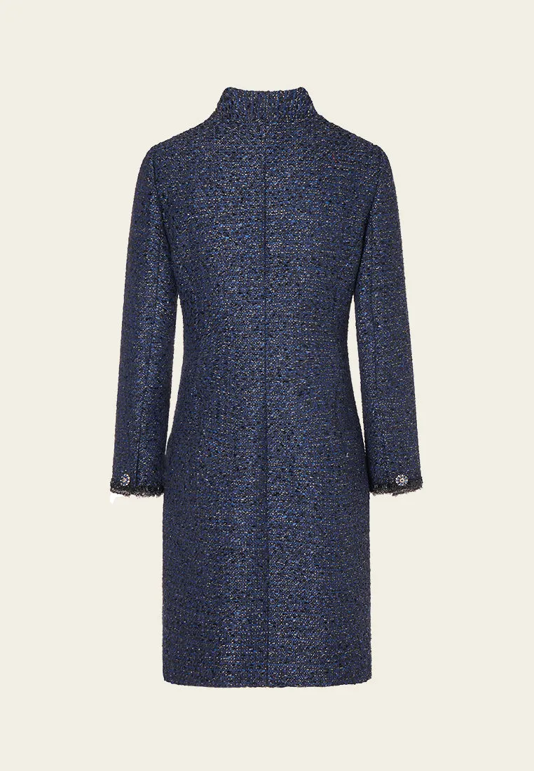 Stand Collar Fitted Coat