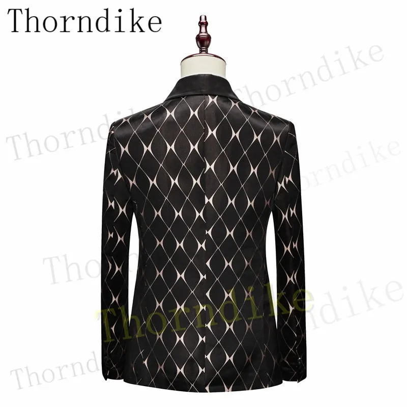 Suit Fashion Formal Business Slim Fit 3-Pieces Blazers Tuxedo Wedding Men Suits Groom Suit
