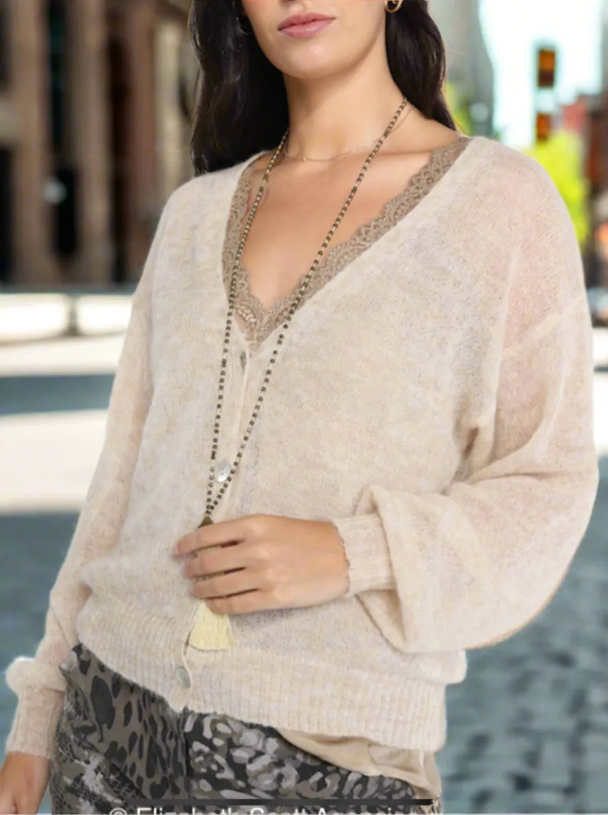 SUPER FINE Alpaca CARDIGAN