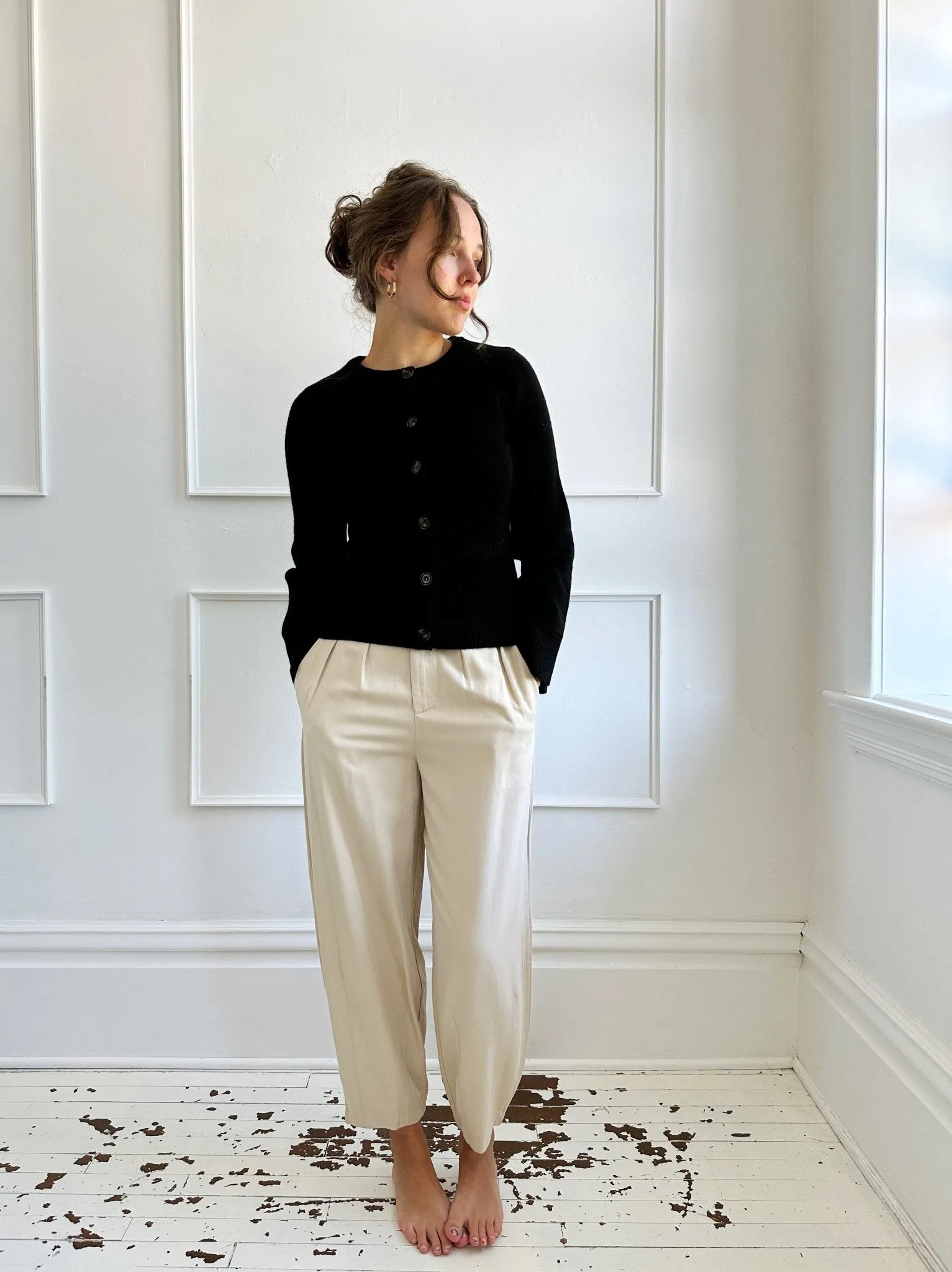 Tencel Straight Leg Pants