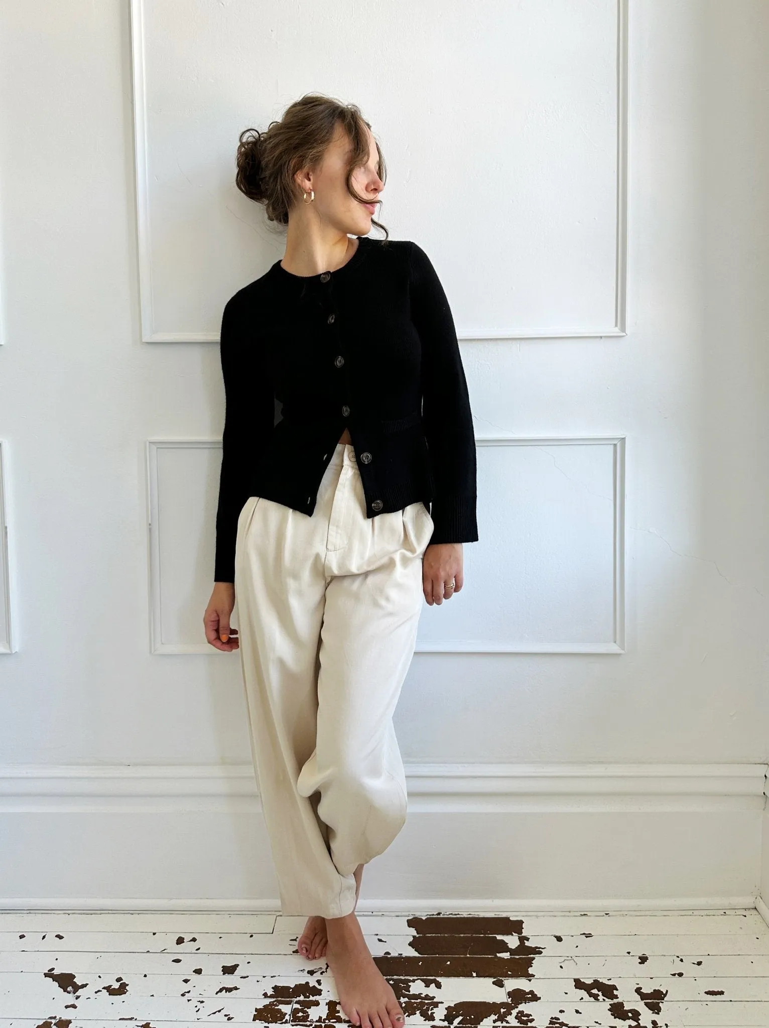 Tencel Straight Leg Pants